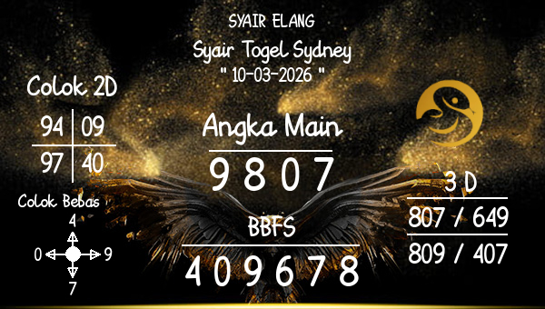 SYAIR ELANG - Syair Togel Sydney