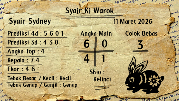Syair Ki Warok - Syair Sydney