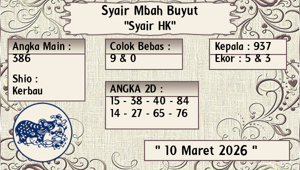 Syair Mbah Buyut - Syair HK