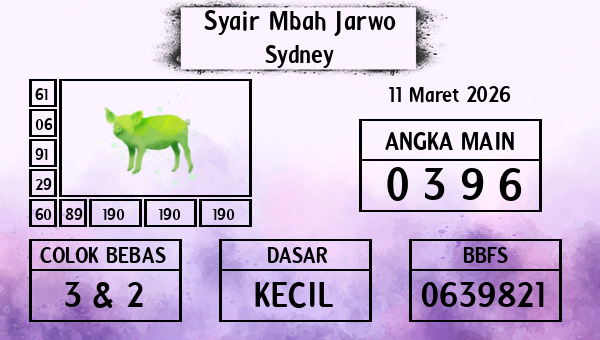 Syair Mbah Jarwo - Sydney