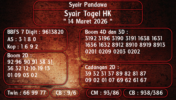 Syair Pandawa - Syair Togel HK