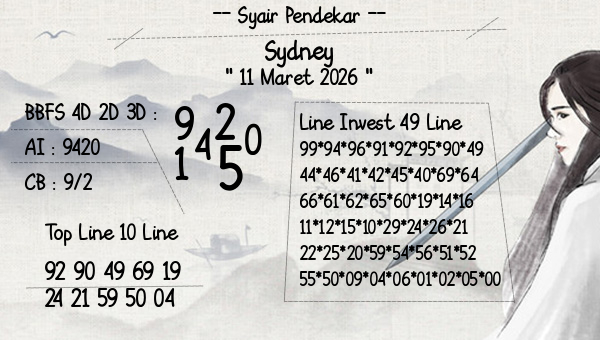 Syair Pendekar - Sydney