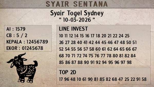  - Syair Togel Sydney
