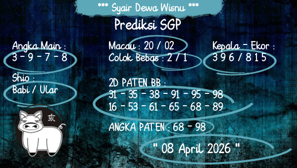 Syair Dewa Wisnu - Prediksi SGP
