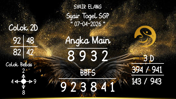 SYAIR ELANG - Syair Togel SGP