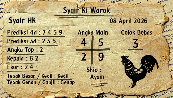 Syair Ki Warok - Syair HK