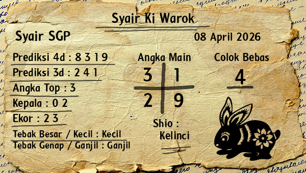 Syair Ki Warok - Syair SGP