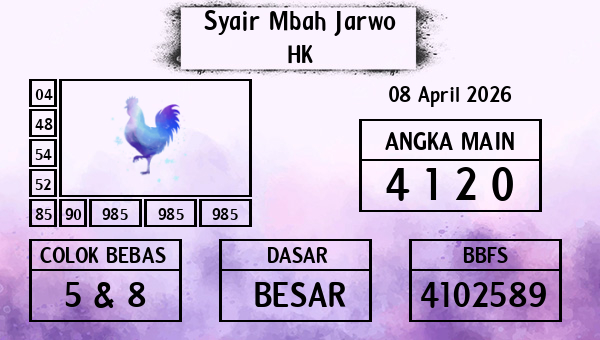 Syair Mbah Jarwo - HK